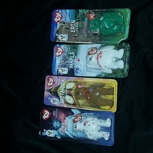 TY Beanie Babies 4 collection Glory, Maple, Erin, Britannia